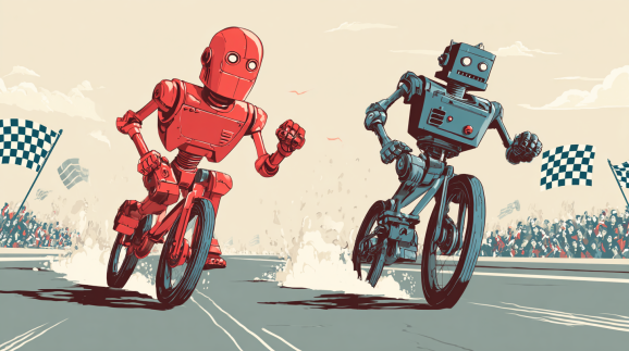 crimedy7 illustration of a race between robots ar 169 v 7 e928de58 1325 4828 a4c3 a58c171d2176 1