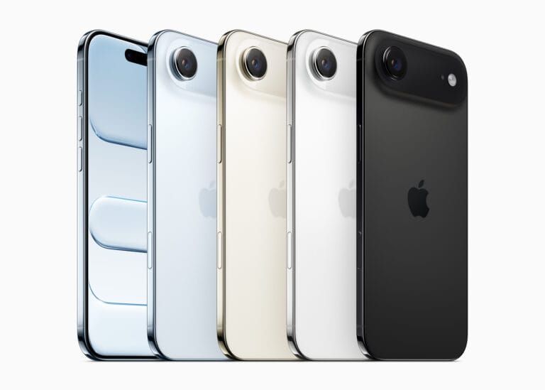 Apple iPhone Air color lineup 250909